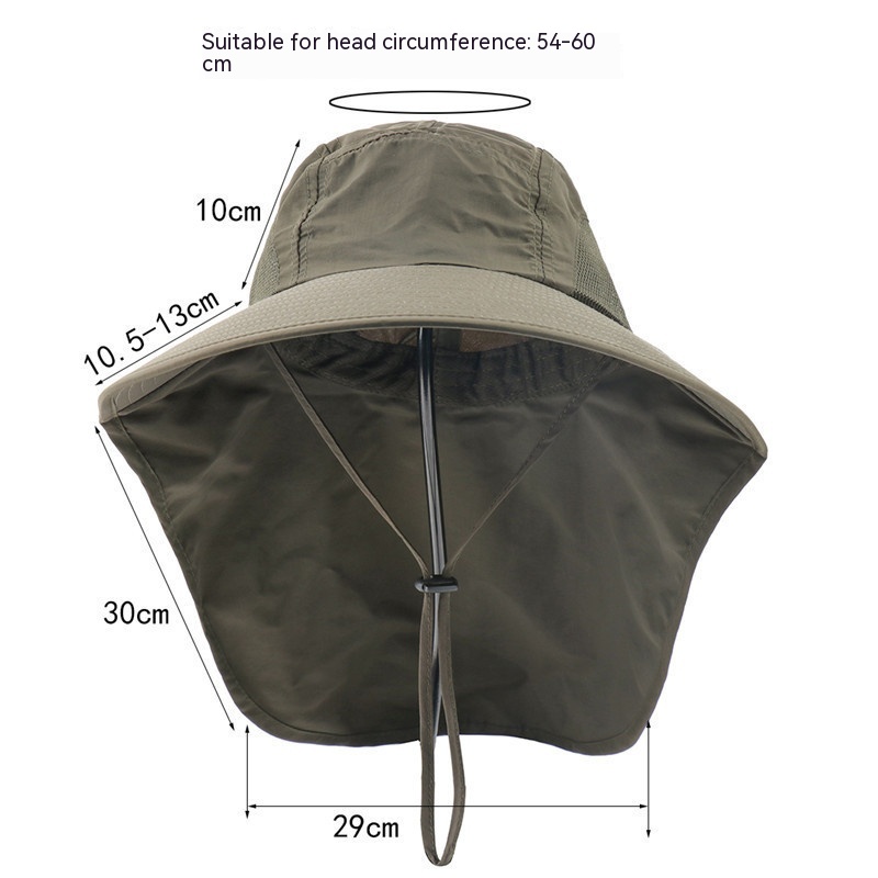 Men's And Women's Outdoor Sun Protection Ventilation Cap Sun — foto 10