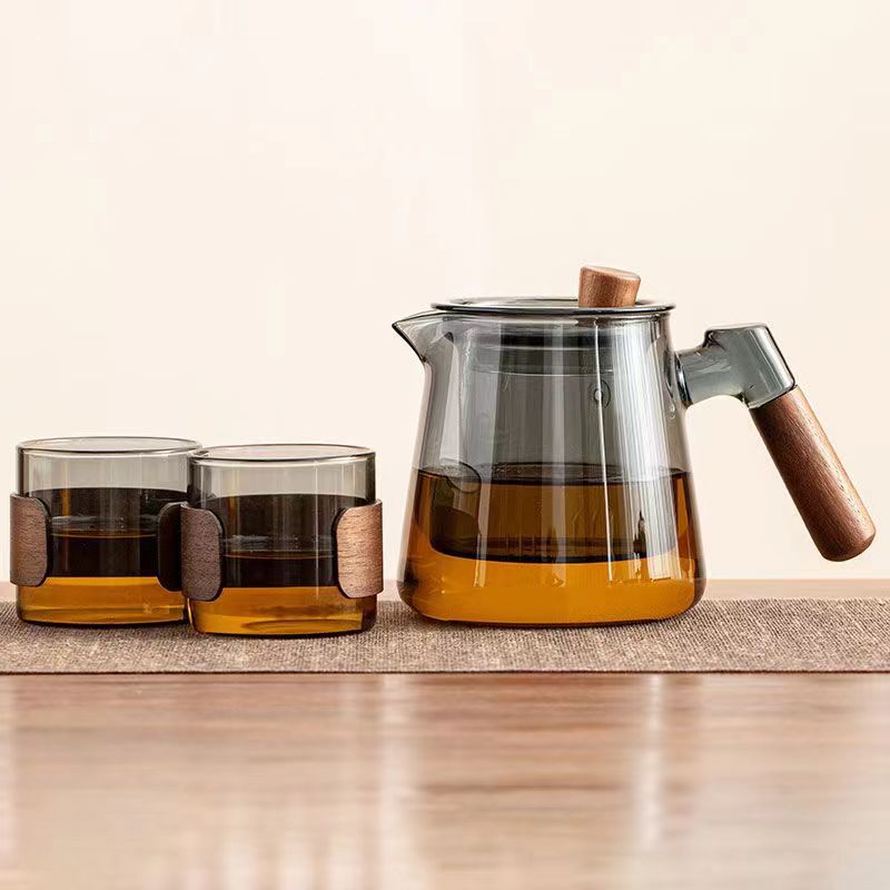 High-Temperature-Resistant Thickened Glass Teapot