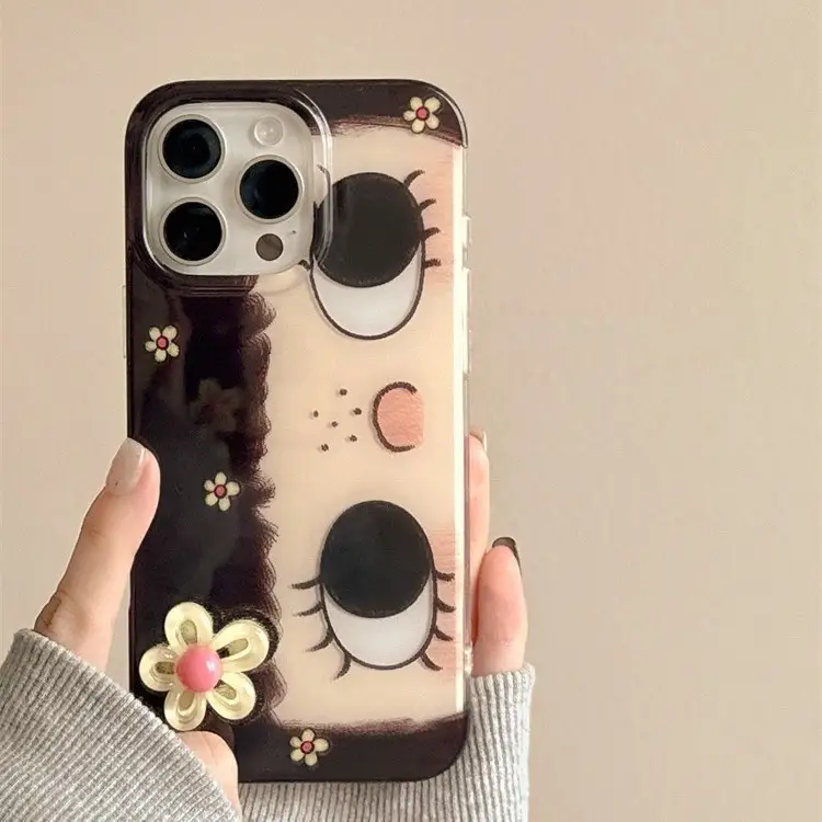 Cute Cartoon Phone Case Suitable For Girls With Big Adorable Eyes