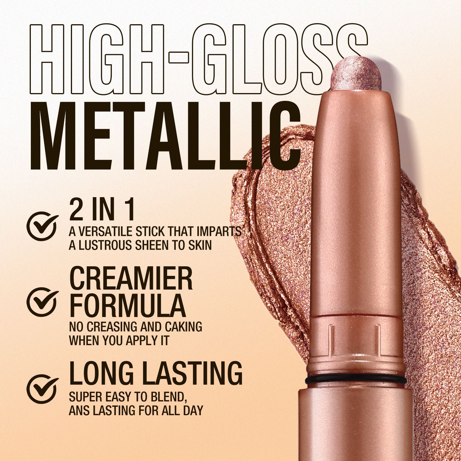 Single Eyeshadow Stick With Pearl And Matte Multi-color Blending Eyeshadow Pen 3