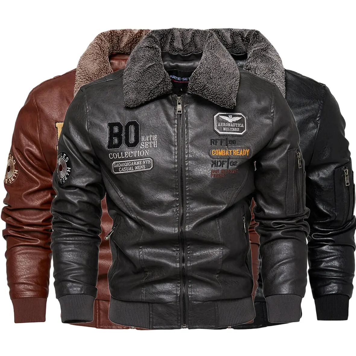 Foreign Trade New Men's Casual Fashion Leather