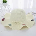 Big Brim Straw Hat Milky White
