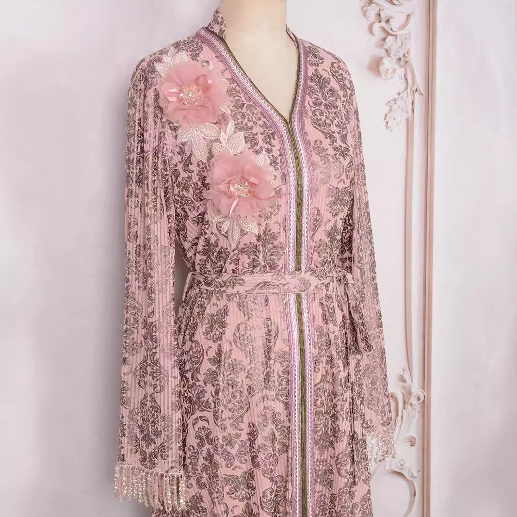 Sequin Long Sleeve Maxi Dress, picture 3 of 6