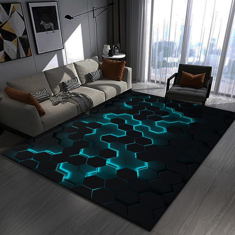 3D Visual Creative 3D Crystal Velvet Rug