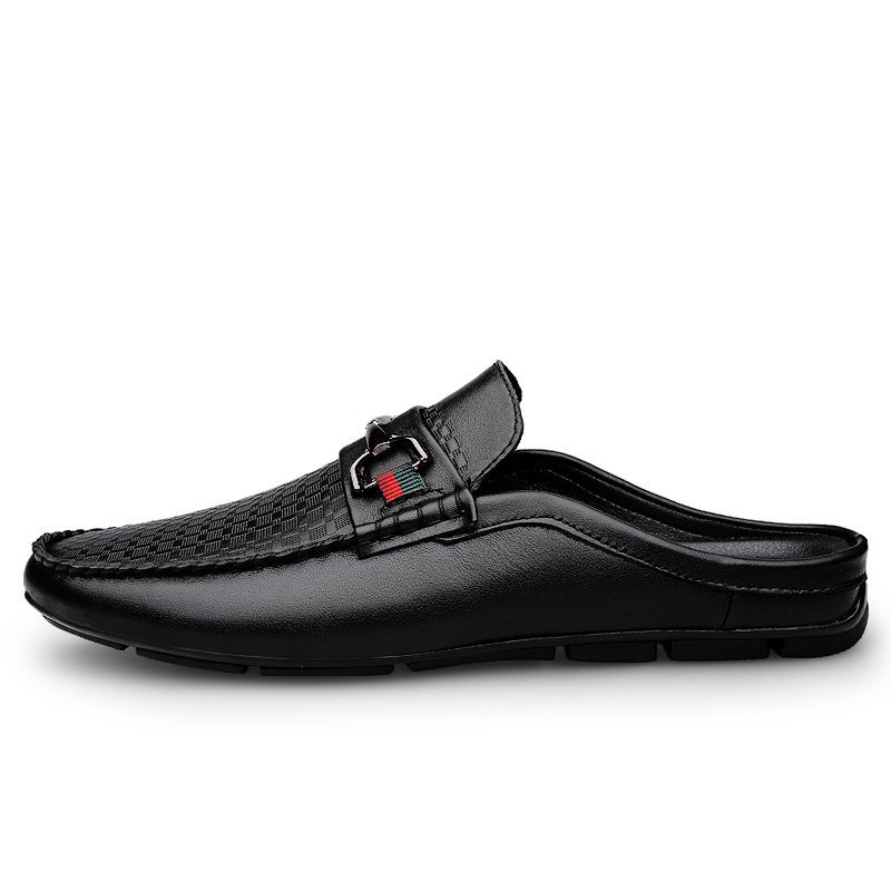 Title 24, Pantofole metà slip-on in pelle da uomo