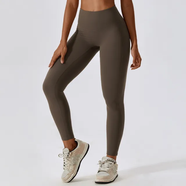 Fashion Personality Hip Raise Yoga Pants Women Coke Tea Coffee Color - Shop at LoveMi