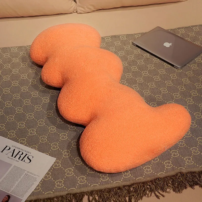 Cute Wave Pillow Long Pillow - Orange