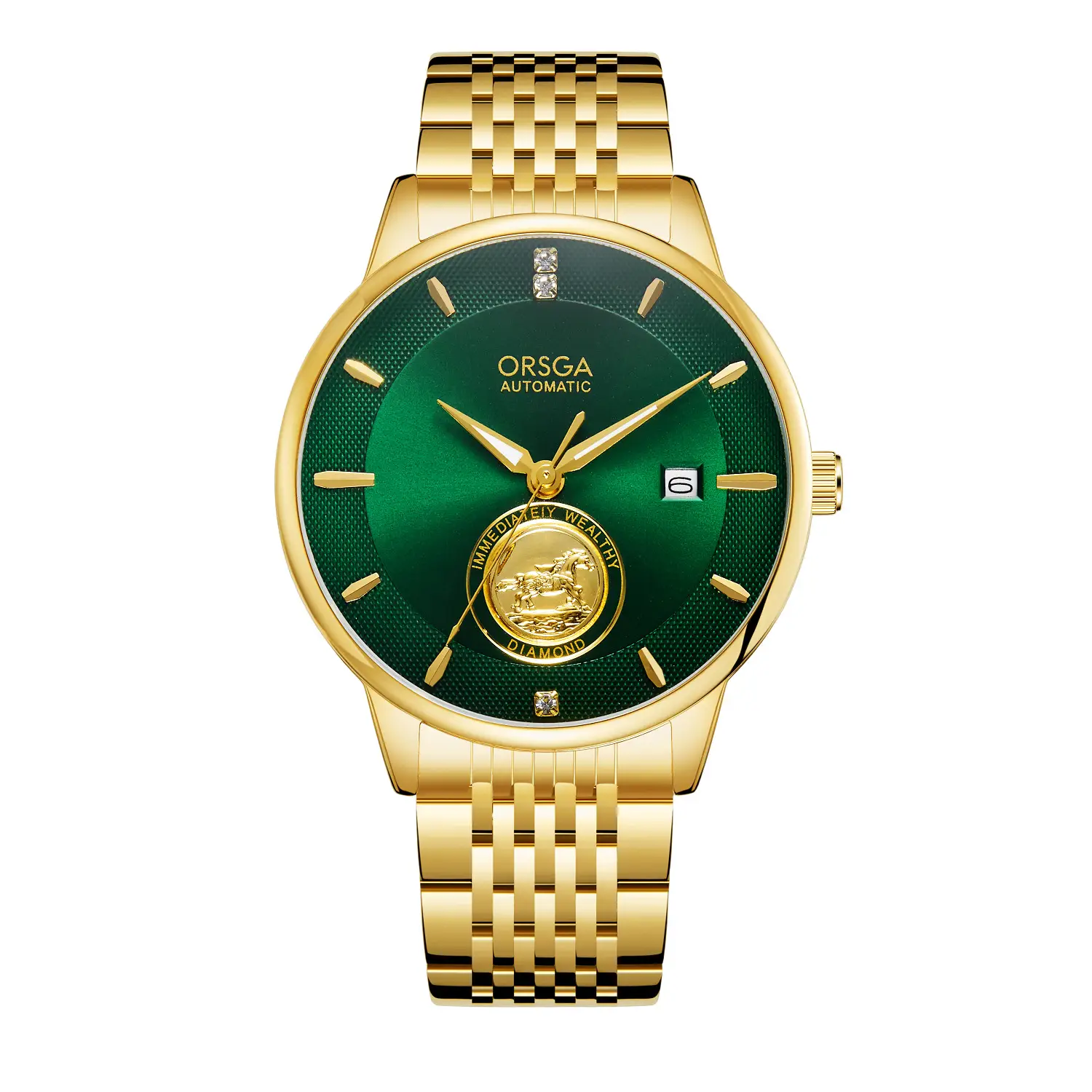 Waterproof Transparent Bottom Business Men's Mechanical Watch