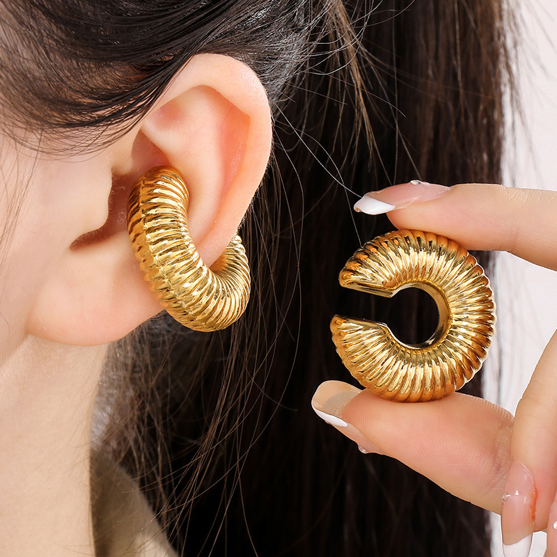 French Style Popular Donut Ear Clip - Image 21