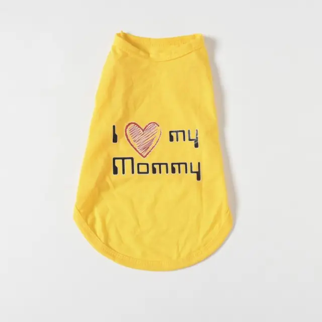 Fashion Personalized Dog Cartoon Vest Yellow - Shop at LoveMi