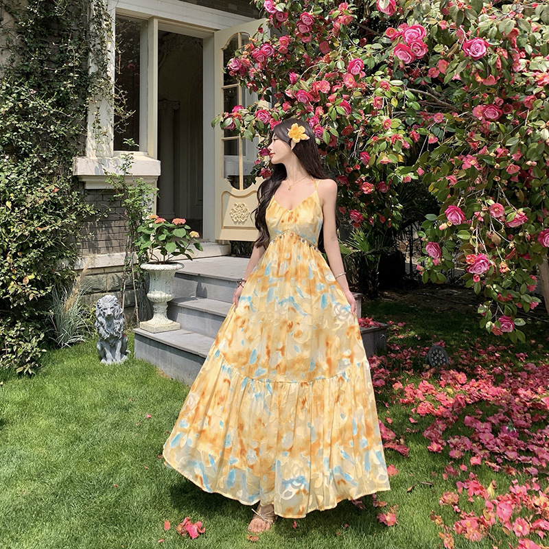 Fairy Ruffled Spaghetti Straps Dress