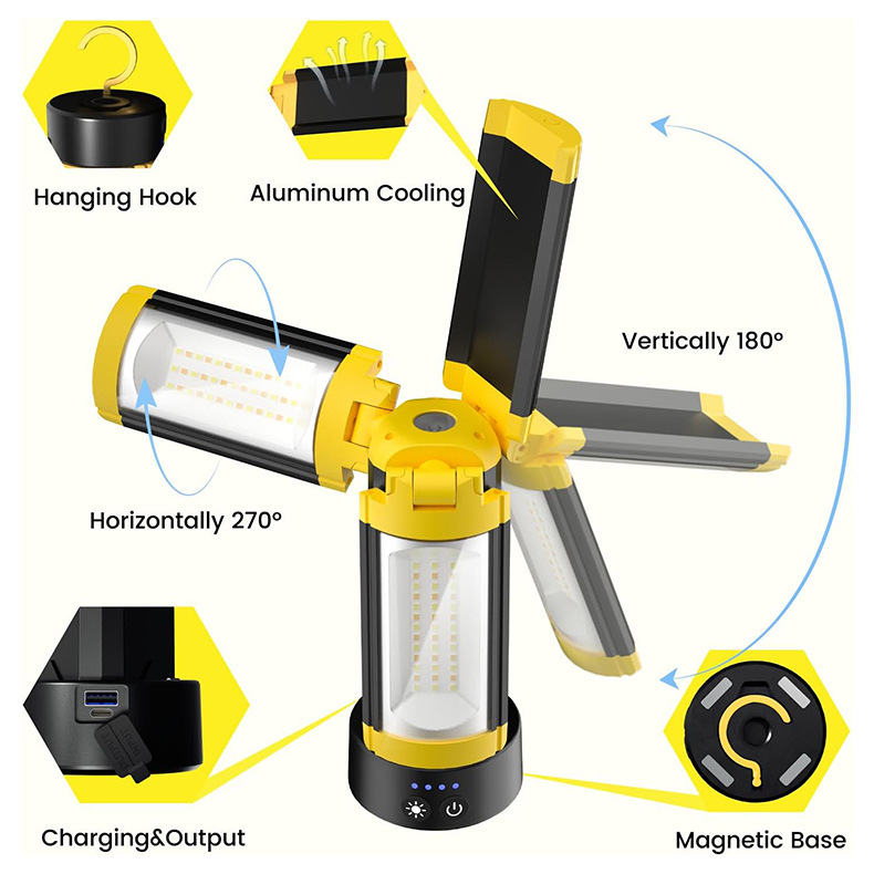 Title 1, Multifunctional Folding Camping Lantern with Ch...