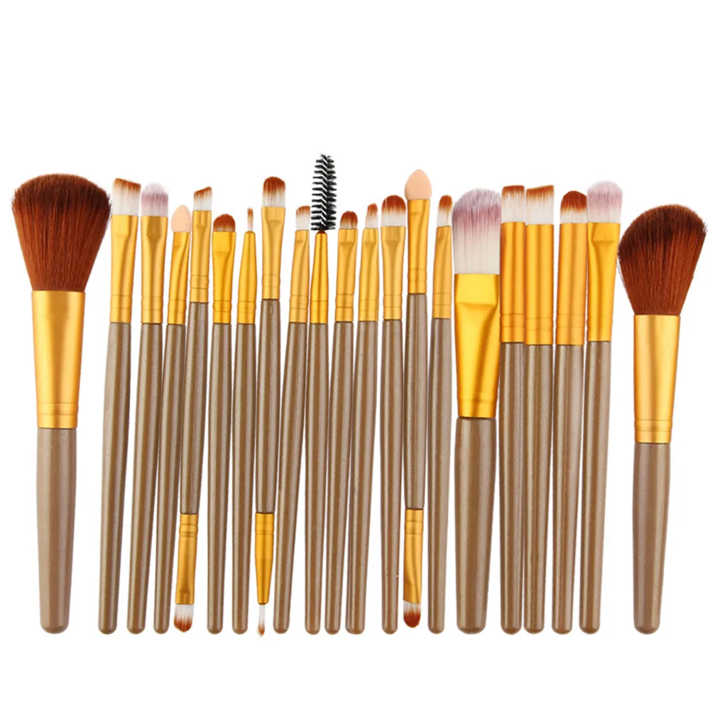 Brushes Suit Beauty Tools Makeup Eyeshadow Brush Set Suit - Coffee Gold