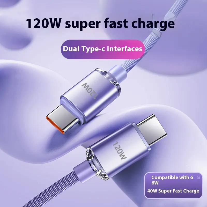 120W Fast Charge PD6A Dual USB Type-C