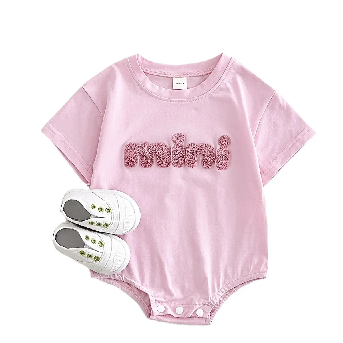 Baby Cute Round Neck Comfort And Casual Triangle Jumpsuit