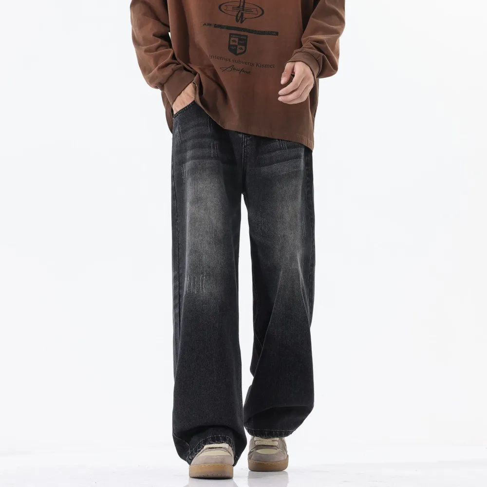 American Retro Straight Jeans Men's All-match Casual