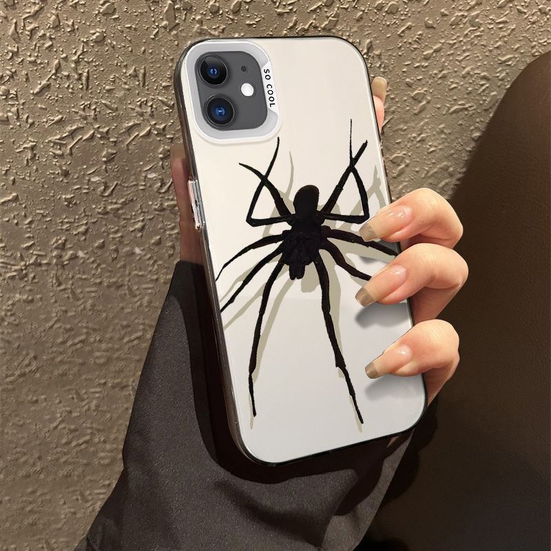 Silver White Black Spider