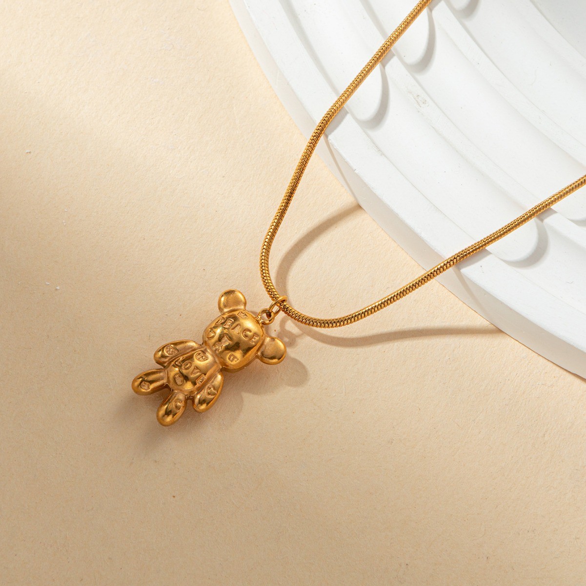 Gold Necklace Jewelry European And American Fashion Instagram-style Titanium Steel