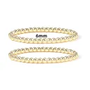 Gold 2 Piece 6Mm