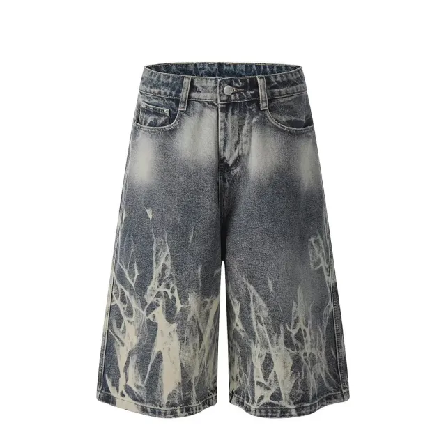 Women's American style Wide leg Denim Shorts Blue - Shop at LoveMi