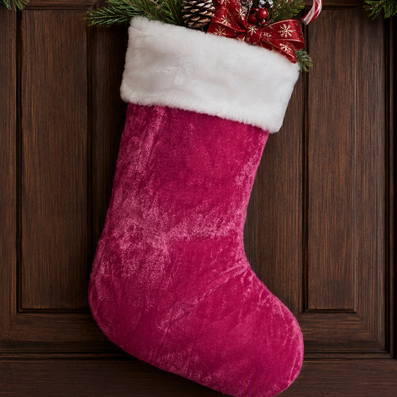 Christmas Stocking Holiday Decoration Fireplace Hook Ornament