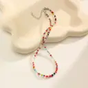 New Dopamine Candy-colored Rice-bead Necklace view 14