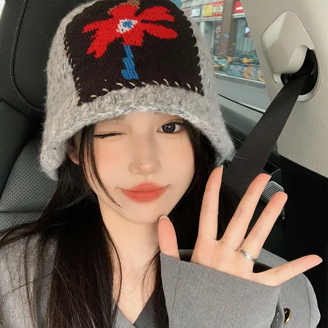 Simple Knitting Bucket Hat Women Gray - Shop at LoveMi