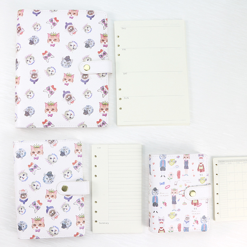 A5 Ivory White Lined Grid Notebook Refill 10