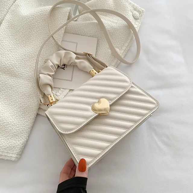 Personalized Fashion Rhombus Portable Small Square Bag Shoulder Messenger Bag White - Shop at LoveMi