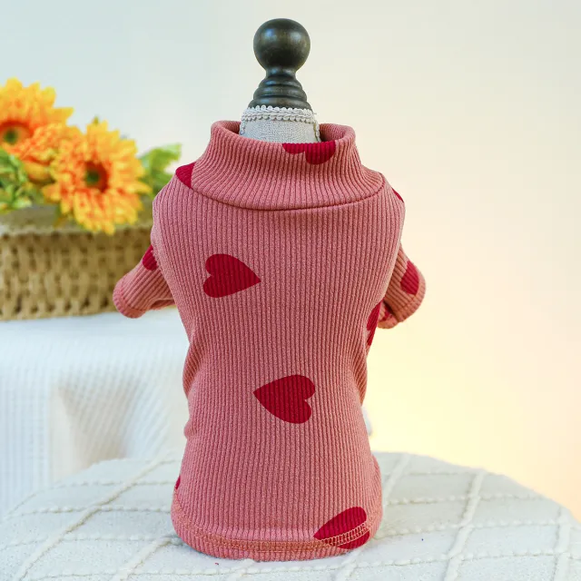 Pet Indoor And Outdoor Dog Cat Clothes Bottoming Shirt Rubber Pink - Shop at LoveMi