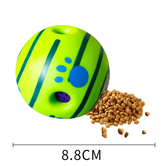 Dog Toy Anti stuffy Gadget Bite resistant Leakage Ball 8.8Cm - Shop at LoveMi