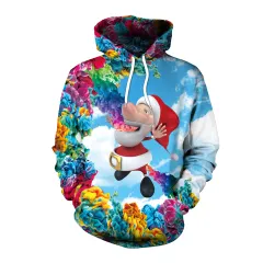 Women's Christmas Loose Versatile Hooded Creative Digital Printing Sweater - Sb101 016-L - View 1