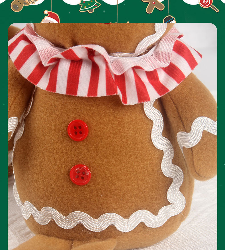 Title 3, Christmas Gingerbread Man Hanging Leg Doll