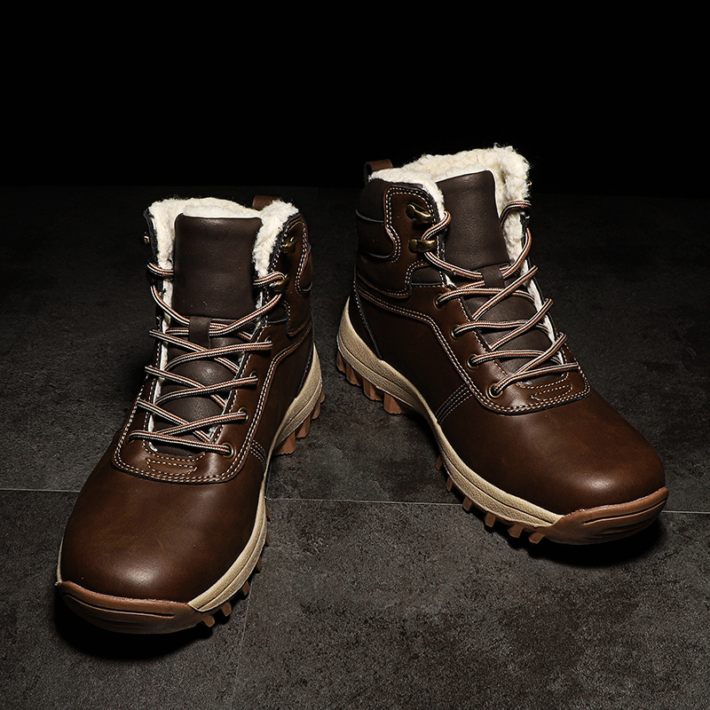 Title 3, Casual warm and velvet high-top snow boots