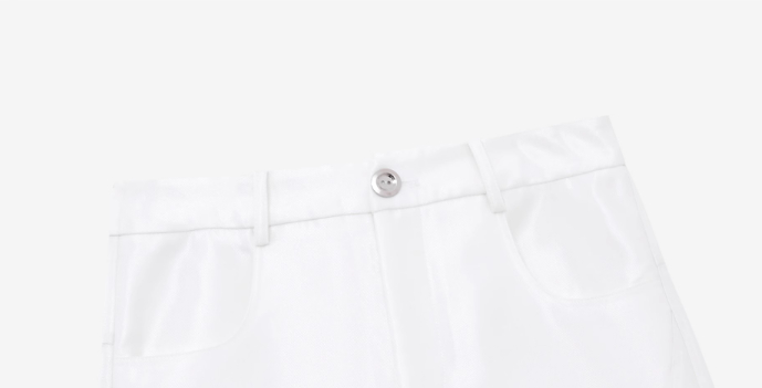 Liquid Streamer Texture Wide-leg Casual Pants