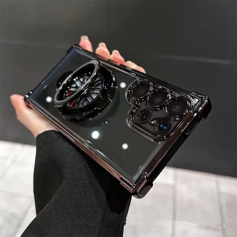 Decompression Gyro Magnetic Bracket Phone Case