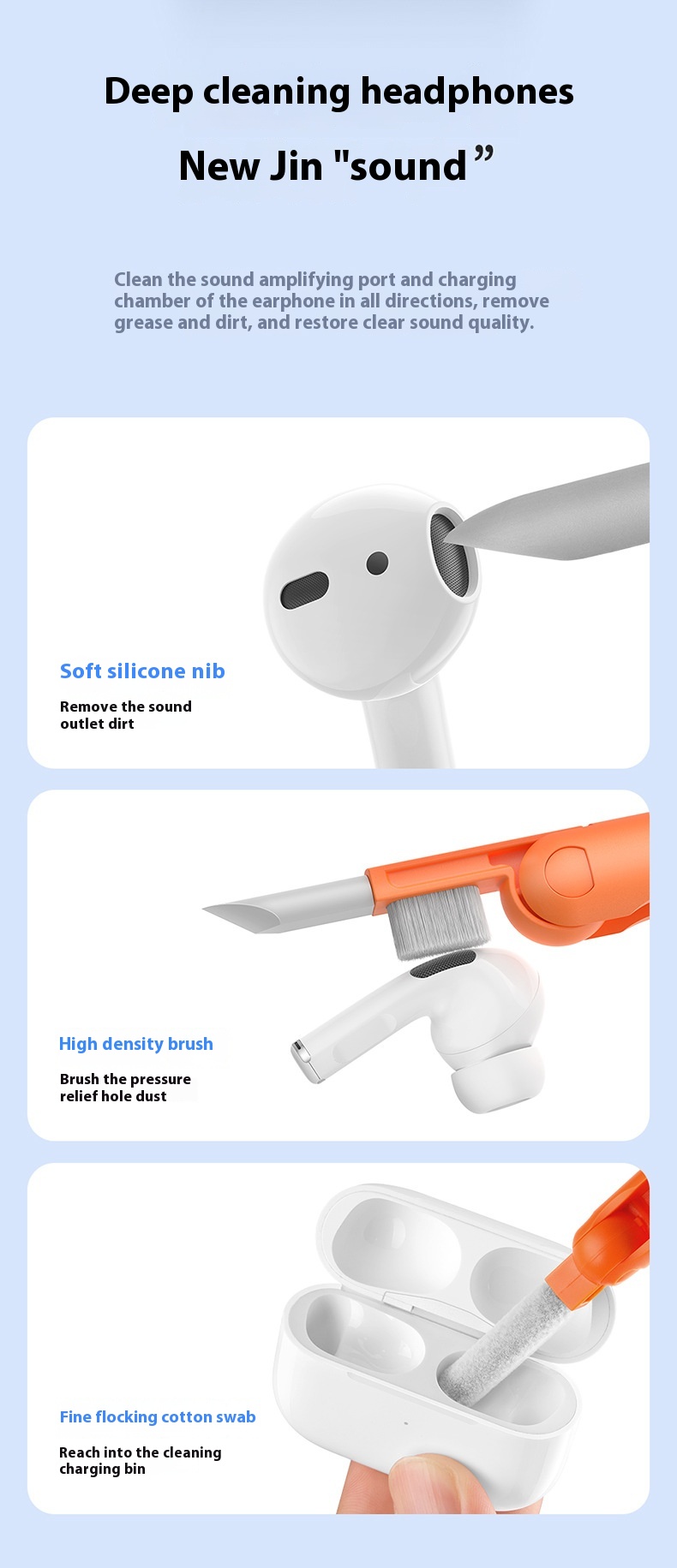 Baseus Extremely Clean Suit tastatur Cleaning Brush - Miniatyr 11
