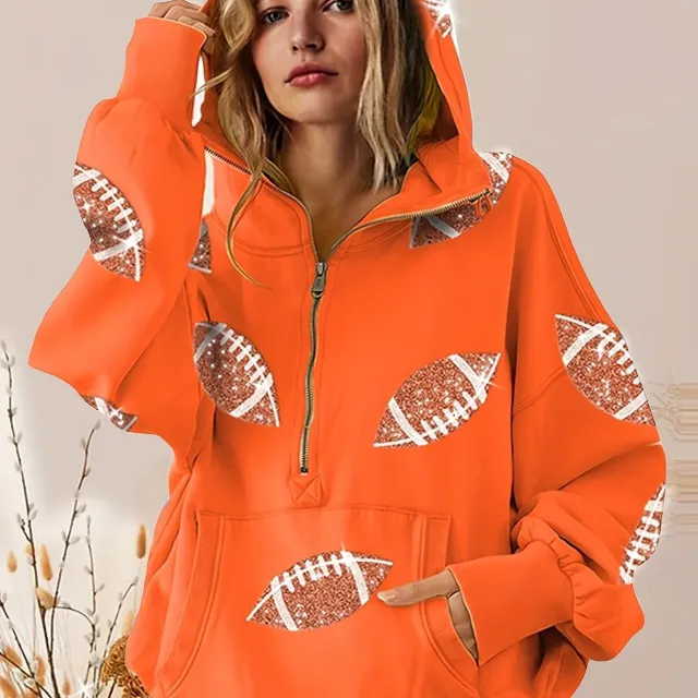 Sweater Women's Clothing Zipper Drawstring Long Sleeve Mcc01543 4Xl - Shop at LoveMi