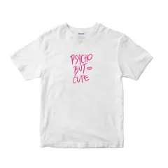Nervous Cute Girl's Cotton Short-sleeved T-shirt All-matching - Apricot - View 1