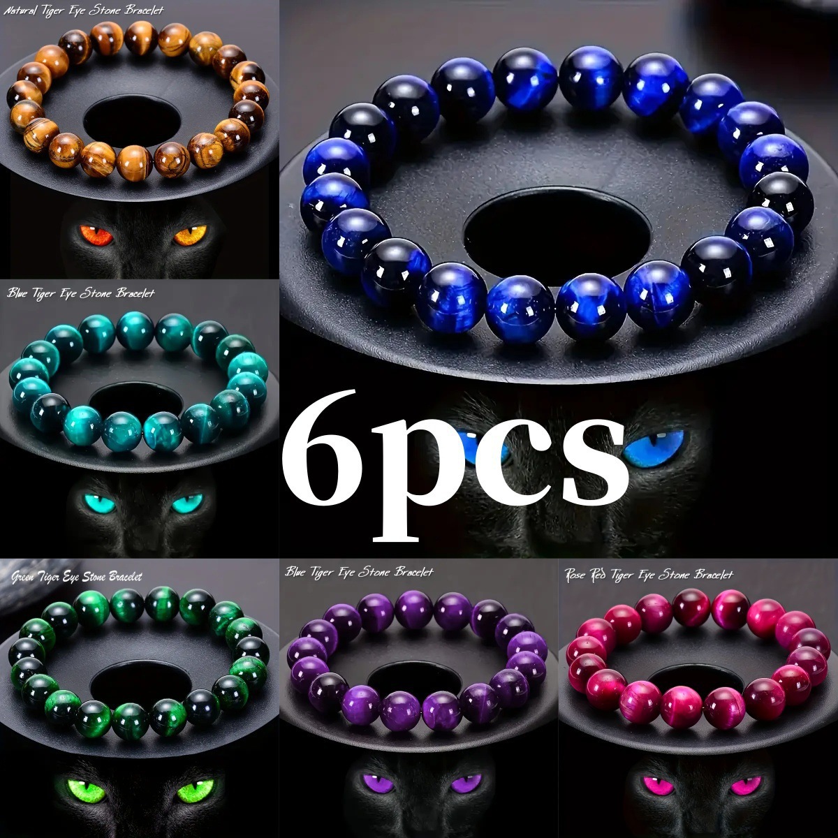 Handmade Tigers Eye Beaded Bracelet