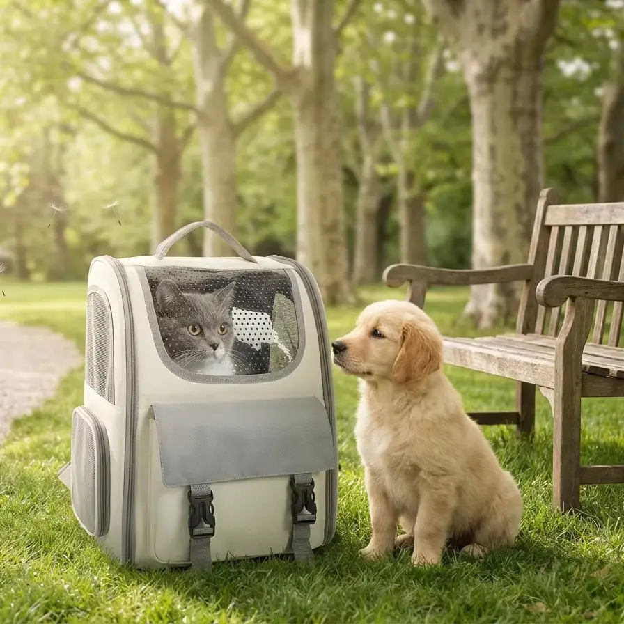 Breathable Transparent Outdoor Pet Backpack