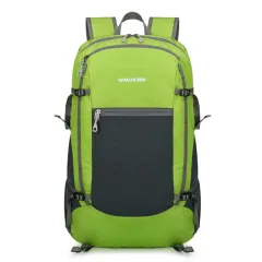 Folding Multifunctional Portable Outdoor Mountaineering Travel Waterproof Backpack - Green - View 1