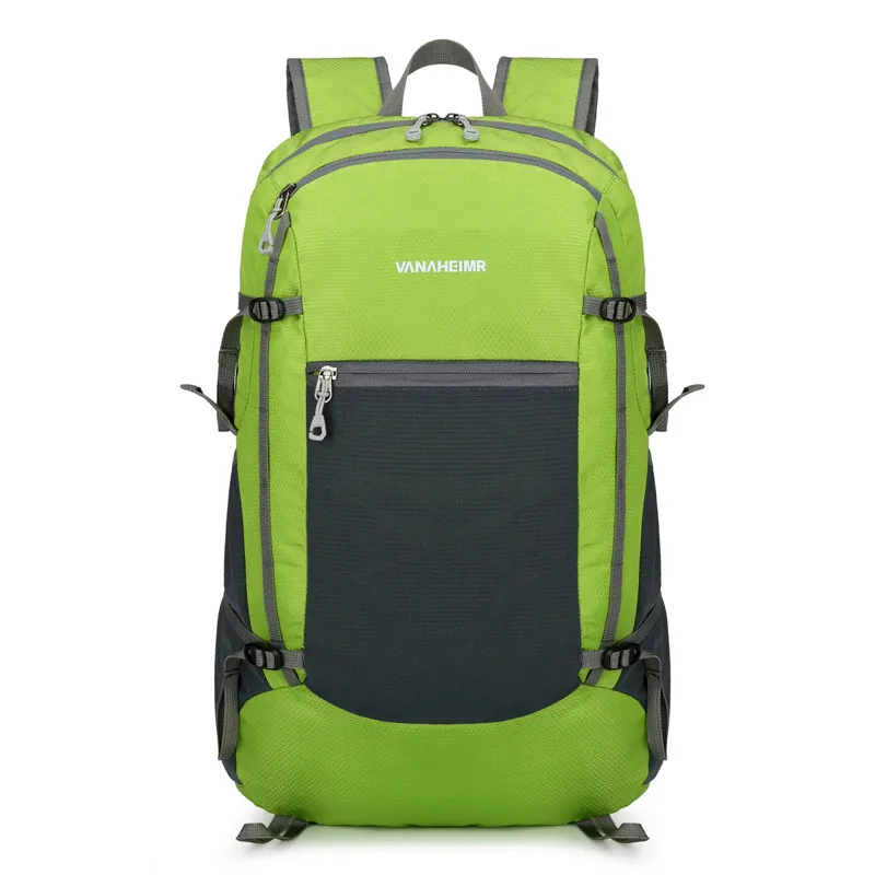 Folding Multifunctional Portable Outdoor Mountaineering Travel Waterproof Backpack - Green