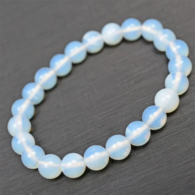 Synthetic Opal Round Beads Earring Bracelet 10Mm Single Circle - Shop at LoveMi