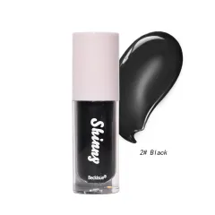 Translucent Black Lip Gloss Water Light Mirror Highlight Lipstick - Black - View 1