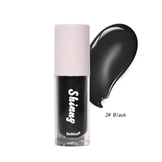 Translucent Black Lip Gloss Water Light Mirror Highlight Lipstick Black - Shop at LoveMi