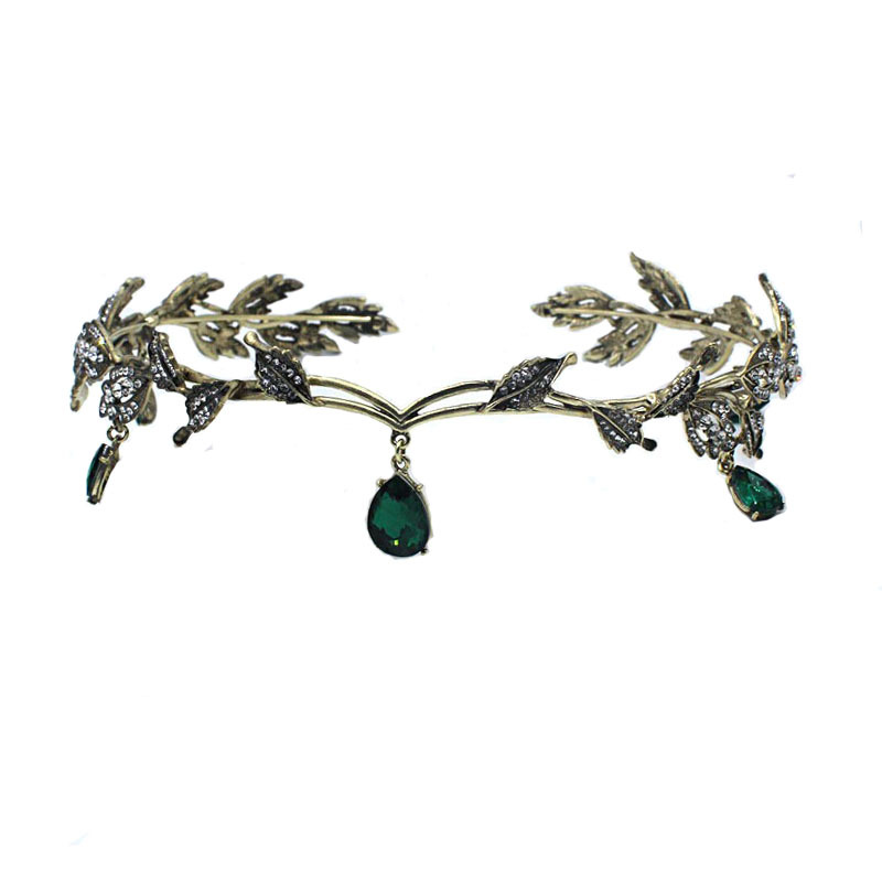 Forehead Diamond Rhinestone Wedding Headdress Vintage