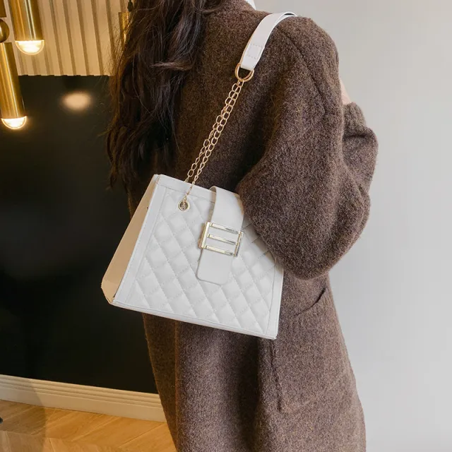 Crossbody Bag Chain Shoulder Bag New Commuter's All matching Large Capacity Women White - Shop at LoveMi