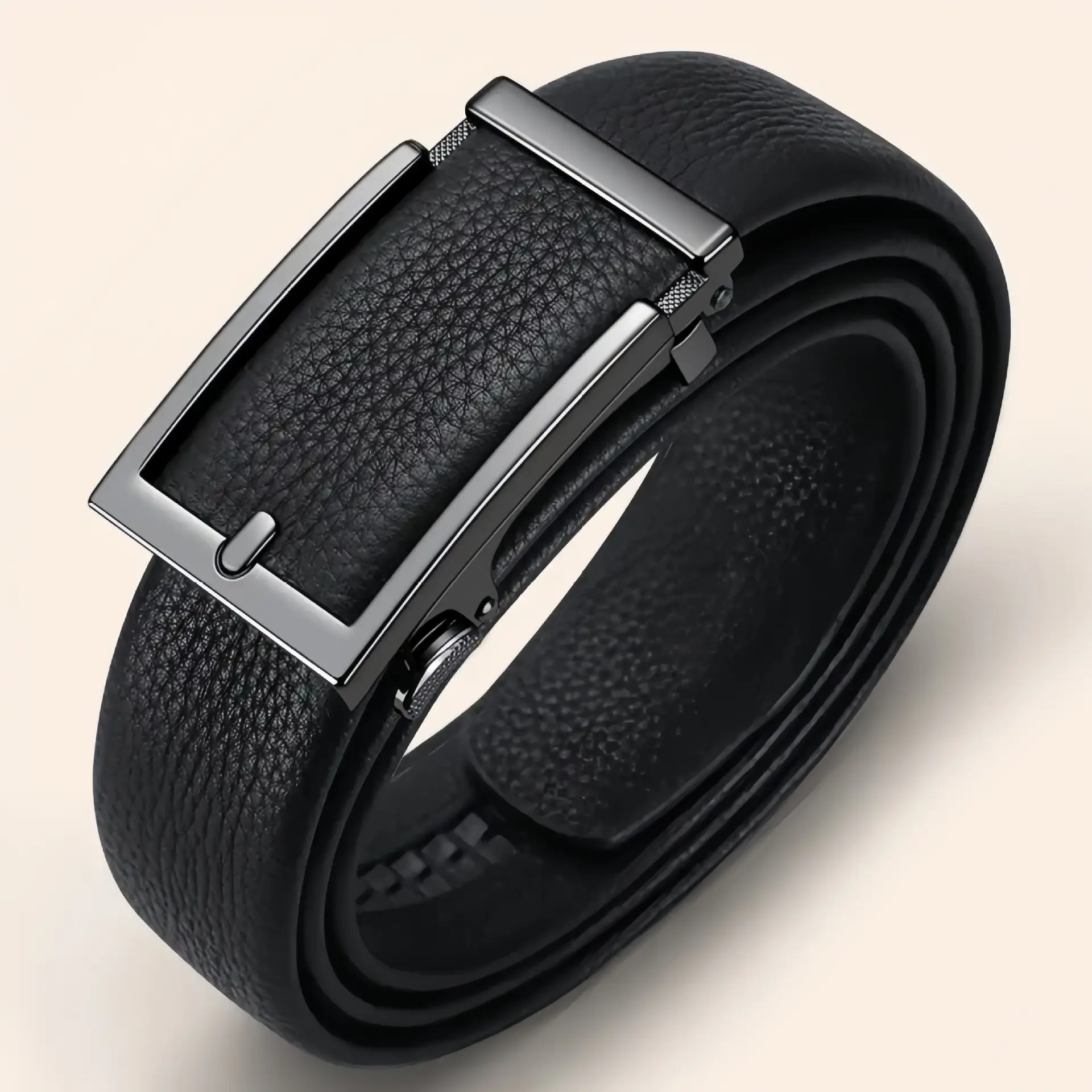 Men's Inward-folding Casual All-match Genuine Leather Belt