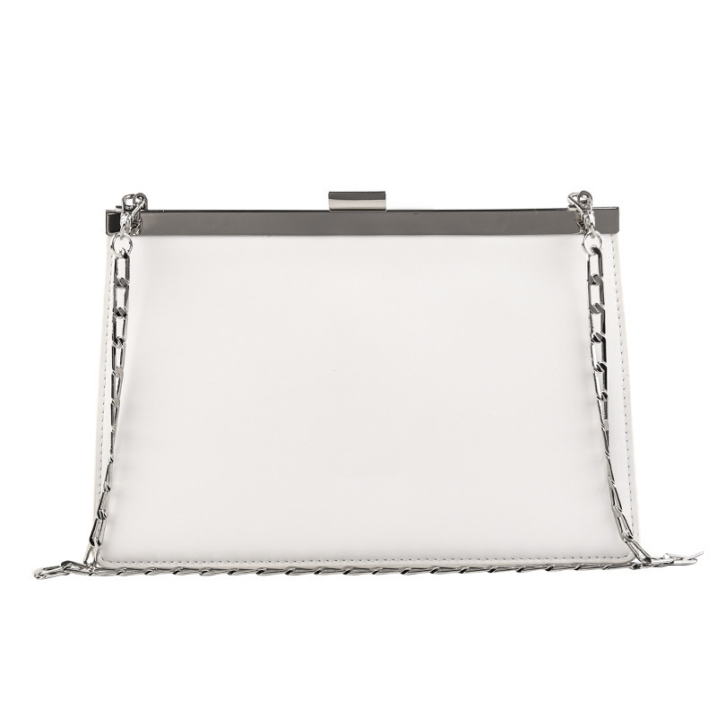 Cowhide Chain Special-interest Design Lizard Pattern Clip Bag